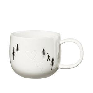 Henkeltasse heart in the snow
