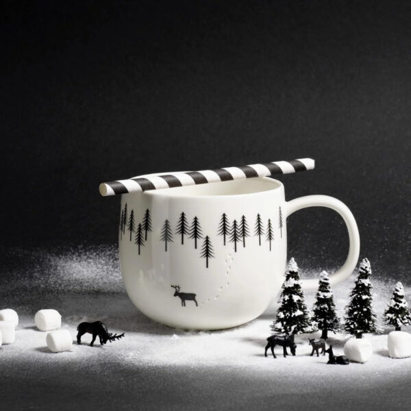 Henkeltasse snow tracks