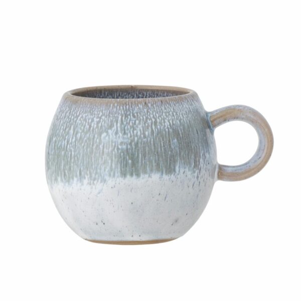 Henkeltasse Paula Steingut blau