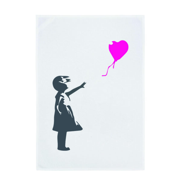 Geschirrtuch Girl with Balloon