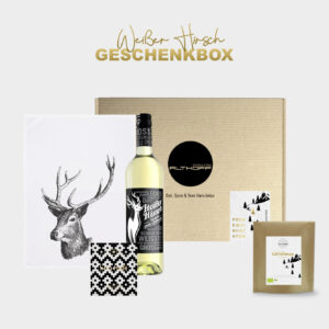 Geschenkbox Weißer Hirsch