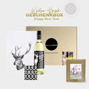 Geschenkbox Weißer Hirsch
